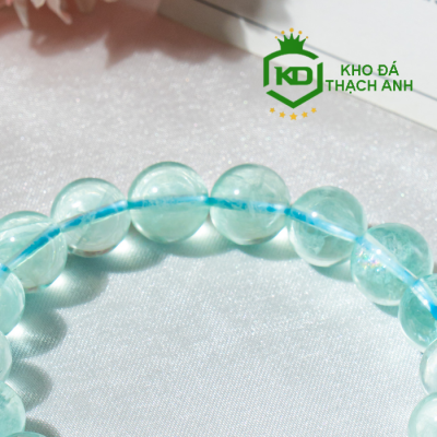 Vòng đá phong thủy mệnh Mộc Fluorite